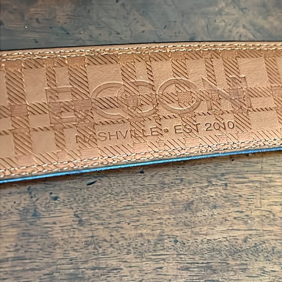 40” BOCONI Nashville Black Leather Mens Belt 40/100 NWOT - Picture 5 of 8